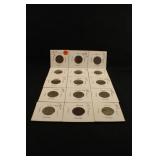 Lot of 15 Buffalo Nickels