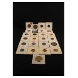 Lot of 23 Mixed Foreign Coins