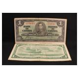 1937 & 1954 Canada Notes