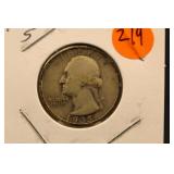 1935-S Washington Silver Quarter