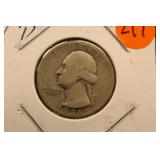 1936-D Washington Silver Quarter
