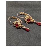 Vintage Earrings - Red