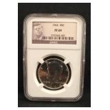 1964 PF69 NGC Kennedy Silver Half Dollar *First