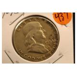 1954 Franklin Silver Half Dollar