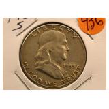 1953-S Franklin Silver Half Dollar