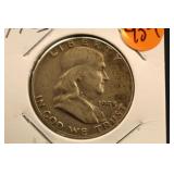 1953 Franklin Silver Half Dollar