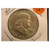 1963-D Franklin Silver Half Dollar