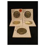 Lot of 5 Kennedy Half Dollars