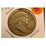 1963 Franklin Silver Half Dollar