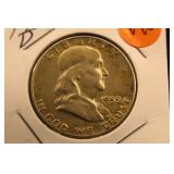 1959-D Franklin Silver Half Dollar