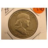 1960-D Franklin Silver Half Dollar