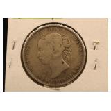 1882-H Newfoundland Silver 50 Cent Coin *Rare