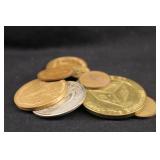 Lot of 9 Mixed Date Tokens