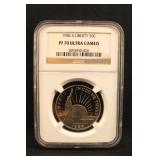 1986-S PF70 Ultra Cameo Commem Half Dollar