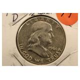 1961-D Franklin Silver Half Dollar