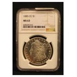 1885-CC MS63 Morgan Silver Dollar