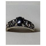 .925 Silver Hematite Ring Sz 7