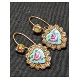 Adorable Vintage Heart Shaped Earrings