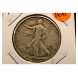 1937 Walking Liberty Silver Half Dollar