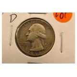 1952-D Washington Silver Quarter