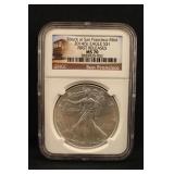 2014-S First Release MS70 1oz .999 Silver Eagle