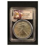 2014 MS70 1oz .999 American Eagle Certified