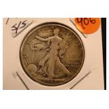 1942 Walking Liberty Silver Half Dollar