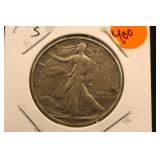 1939-S Walking Liberty Silver Half-Dollar