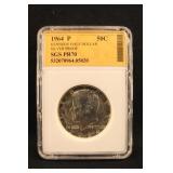 1964-P Certified Kennedy Silver Half Dollar