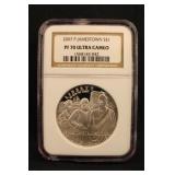 2007-P Jamestown PF70 Ultra Cameo Silver Dollar