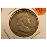 1949 Franklin Silver Half Dollar