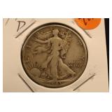 1943-D Walking Liberty Silver Half Dollar