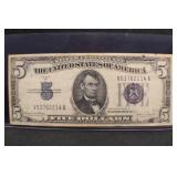 1934-D $5 Silver Certificate Bank Note