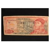 El Banco de Mï¿½xico S.A. Veinte 20 Pesos