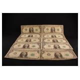 Lot of 15 1963B $1 Barr Notes *2-Stars