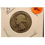 1941-D Washington Silver Quarter
