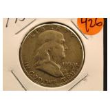 1950 Franklin Silver Half Dollar