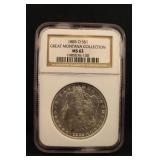 1885-O MS63 NGC Certified Morgan Silver Dollar