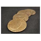 Lot of 4 Mixed Toned Eisenhower Dollars