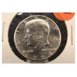 1964 Uncirculated Kennedy Silver Half Dollar