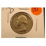 1960-D Washington Silver Quarter