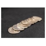 Lot of 10 Mixed Date Mercury Silver Dimes