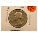 1952-S Washington Silver Quarter