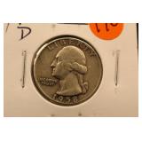 1958-D Washington Silver Quarter
