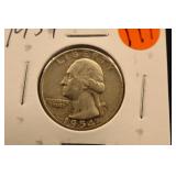1954 Washington Silver Quarter