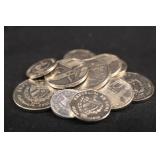 Lot of 12 Mixed Cuban Coins