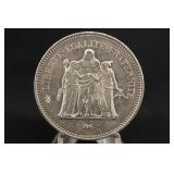 1977 France Silver 50 Francs