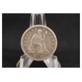 1854 Seated Liberty Silver Quarter