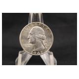 1947-D Uncirculated Washington Silver Quarter