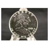 1961-P Proof Cameo Franklin Silver Half  Dollar